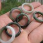 Set 6 ( lot ) Natural Jade ring Thailand jewelry stone art size US 6.5 6.75 7 A9