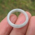 Natural green Jade ring Thailand jewelry stone mineral art size 7  A30