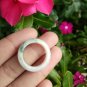 Natural Jadeite Jade ring Thailand jewelry stone mineral size  7.75 US  EB 062