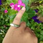 Natural Jadeite Jade ring Thailand jewelry stone mineral size  7.75 US  EB 066
