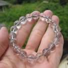 Black Rutile Quartz Bracelet Stone mineral art Thailand  E3009