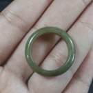 Natural  Grade A  Jadiete  Jade ring stone carving  Size 8.75 A7125
