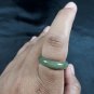 Natural  Grade A  Jadiete  Jade ring stone carving  Size 8.25 A7147