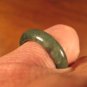 Natural Grade A  Jadeite Jade ring stone mineral carving  Size 7 US  A615