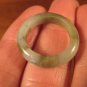 Natural Grade A Jadeite Jade ring stone mineral carving Size 7 US A662