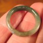 Natural Grade A Jadeite Jade ring stone mineral carving Size 7 US A662