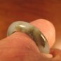 Natural Grade A Jadeite Jade ring stone mineral carving Size 7 US A662