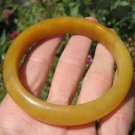 Natural Honey Yellow  Agate Stone Bangle Thailand Jewelry Art Myanmar stone A12