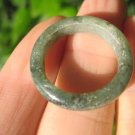 Natural Grade A  Jadeite Jade ring stone mineral carving  Size 7.5 US  A615