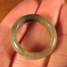 Natural Grade A  Jadeite Jade ring stone mineral carving  Size 6.5 US  A705