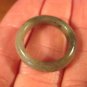 Natural Grade A  Jadeite Jade ring stone mineral carving  Size 6.5 US  A705