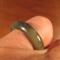 Natural Grade A  Jadeite Jade ring stone mineral carving  Size 6.5 US  A705