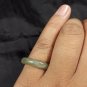 Natural  Grade A  Jadiete  Jade ring stone carving  Size 6.5 A7100