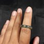 Natural Grade A Jadiete Jade ring stone carving Size 6.5 A7158