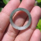 Natural Jadeite Jade ring Thailand jewelry stone mineral size 6.75 US  EA 047