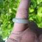 Natural Jadeite Jade ring Thailand jewelry stone mineral size 6.75 US E 59155