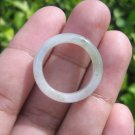 Natural Jadeite Jade ring Thailand jewelry stone mineral size 6.75 US  E 591120