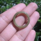 Natural Jadeite Jade ring Thailand jewelry stone mineral size  6.75 US   E 59121