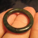 Natural Jadeite Jade ring Thailand jewelry stone mineral art size 6.75 A506