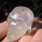 Natural Rainbow Quartz Crystal Skull stone Mineral art carving A48 Natural Rainbow Quartz Crystal Skull stone Mineral art carving A48