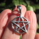 Small 925 Silver Pentagram Pentacle pendant necklace Thailand Wicca jewelry A6 Small 925 Silver Pentagram Pentacle pendant necklace Thailand Wicca jewelry A6