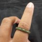 Natural  Grade A  Jadiete  Jade ring stone carving  Size  6.5  A7 183