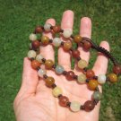 Natural Honey Agate Green Jade bead necklace stone carving jewelry art A92 Natural Honey Agate Green Jade bead necklace stone carving jewelry art A92
