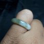 Natural  Grade A  Jadiete  Jade ring stone carving  Size 6.25  A754