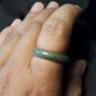 Natural  Grade A  Jadiete  Jade ring stone carving  Size 8.25 A7106