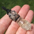 Natural Quartz Crysta Vajra Dorje Pendant Necklace Carving Nepal Jewelry A12 Natural Quartz Crysta Vajra Dorje Pendant Necklace Carving Nepal Jewelry A12
