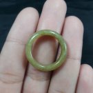 Natural  Grade A  Jadiete  Jade ring stone carving  Size  6.25  A7 179