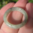 Natural Jadeite Jade Ring Northern Stone Mineral Size 7.5 US A894