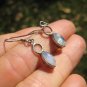 925 Silver Rainbow Moonstone earrings earring jewelry art A34