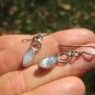 925 Silver Rainbow Moonstone earrings earring jewelry art A34