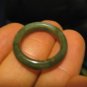 Natural Grade A Jadeite Jade ring stone carving Size 6.5 US A315