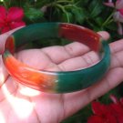 Red Green Agate Carnelian Bangle Bracelet Stone mineral Jewelry Art A5 EB 486 Red Green Agate Carnelian Bangle Bracelet Stone mineral Jewelry Art A5 EB 486