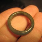 Natural Jadeite Jade ring Thailand jewelry stone mineral art size 6.75  A376