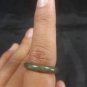 Natural Grade A Jadiete Jade ring stone carving Size 6.75 A7117