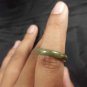 Natural  Grade A  Jadiete  Jade ring stone carving  Size 6.75  A7152