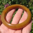 Natural honey Brown Agate Carnelian Stone Bangle Bracelet EB530 Natural honey Brown Agate Carnelian Stone Bangle Bracelet EB530