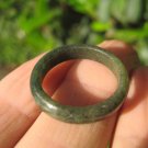 Natural  Jadeite Jade ring stone mineral carving  Size 6.75 US  A502