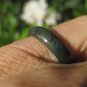 Natural  Jadeite Jade ring stone mineral carving  Size 6.75 US  A502