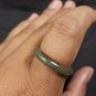 Natural Grade A Jadiete Jade ring stone carving Size 8 A775
