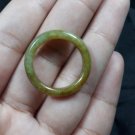 Natural  Grade A  Honey Jadiete  Jade ring stone carving  Size 9.25  A7165