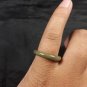 Natural  Grade A  Jadiete  Jade ring stone carving  Size 6.75  A7147