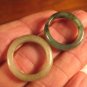 Set 2 Natural Grade A Jadeite Jade ring Size 6.5 and 7 US A780