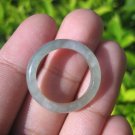 Natural Jadeite Jade ring Thailand jewelry stone mineral size  6.75 US   E 59149
