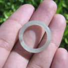 Natural Jadeite Jade ring Thailand jewelry stone mineral size 6.75 US  E 591125