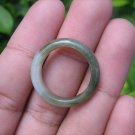 Natural Jadeite Jade ring Thailand jewelry stone mineral size 6.75 US  EA 051