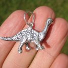 925 Silver Dinosaur Pendant Necklace Jewelry Taxco Mexico A2